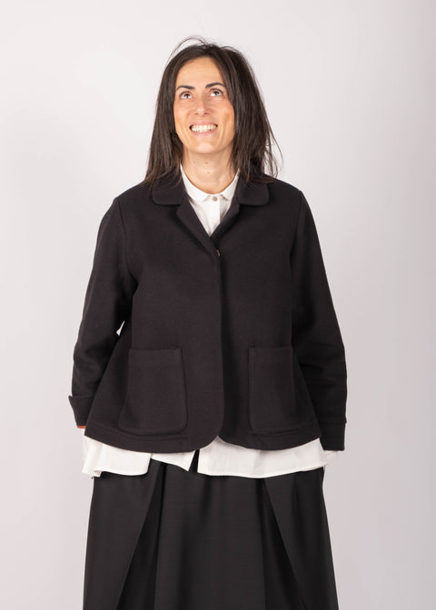 Giacca Ingrid in panno di lana