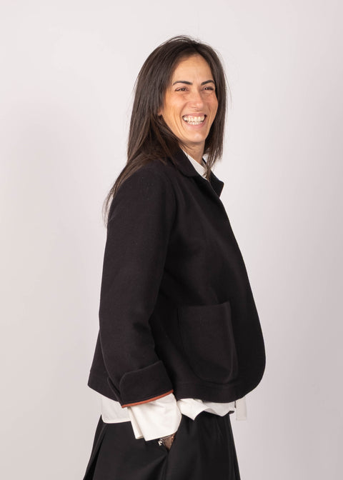 Giacca Ingrid in panno di lana