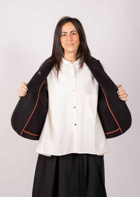 Giacca Ingrid in panno di lana