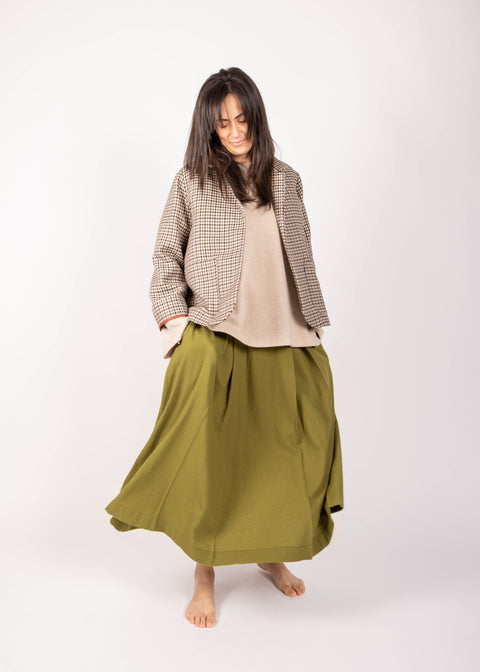 Giacca Ingrid in lana pied de poule