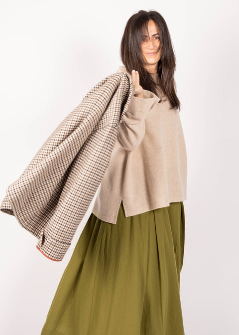 Giacca Ingrid in lana pied de poule