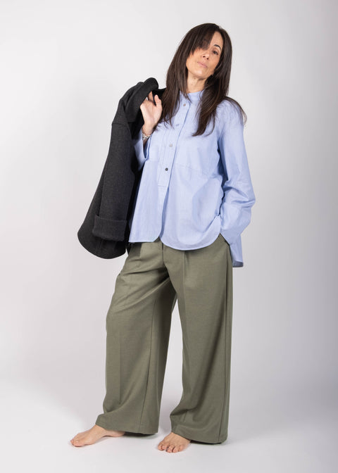 Pantalone Giovanna in twill di lana
