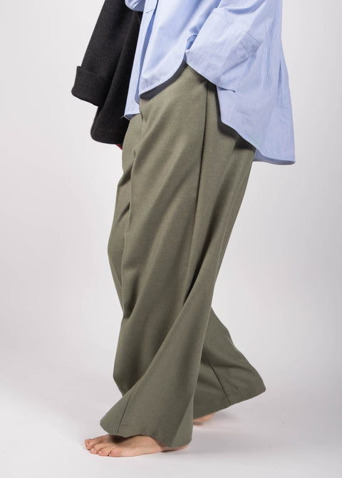 Pantalone Giovanna in twill di lana