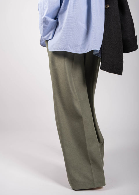 Pantalone Giovanna in twill di lana