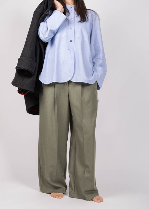 Pantalone Giovanna in twill di lana