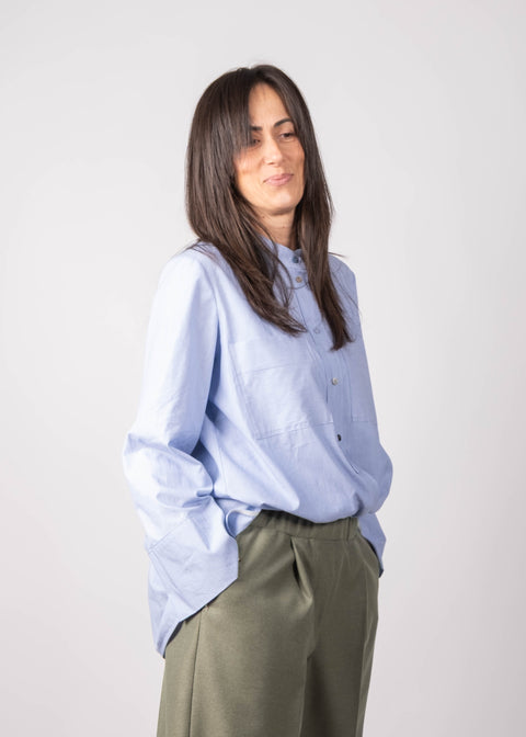 Pantalone Giovanna in twill di lana