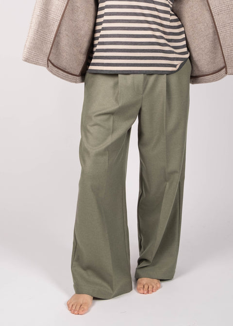 Pantalone Giovanna in twill di lana