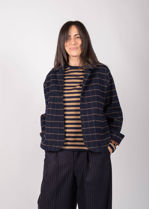 Giacca Ingrid in lana doppiata