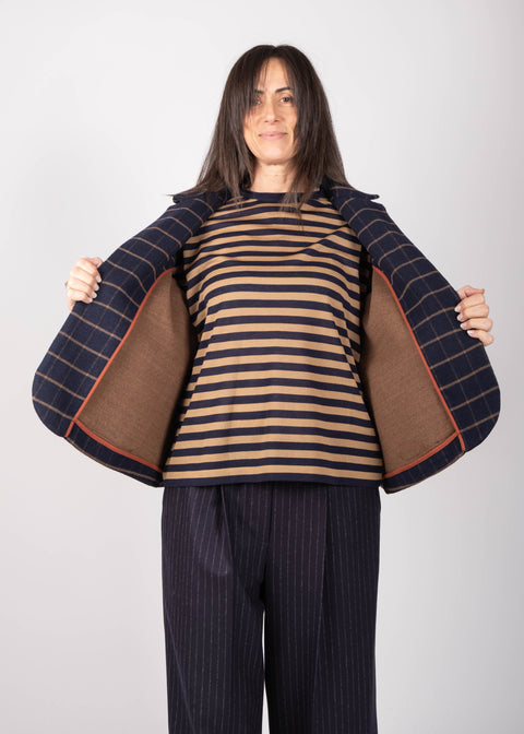 Giacca Ingrid in lana doppiata