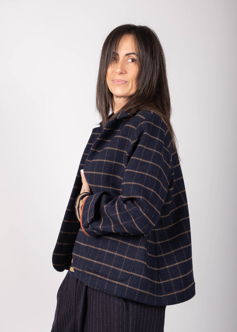 Giacca Ingrid in lana doppiata