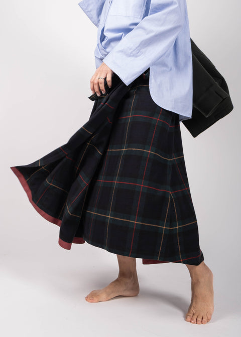 Gonna Isabella in tartan inglese