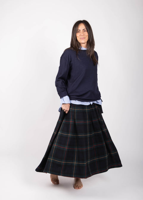 Gonna Isabella in tartan inglese