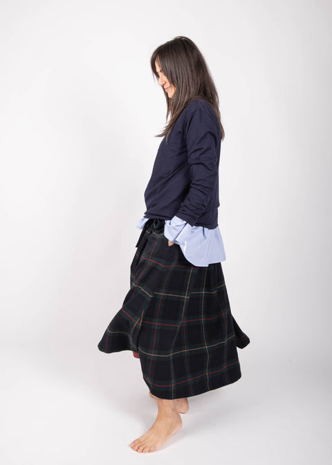 Gonna Isabella in tartan inglese