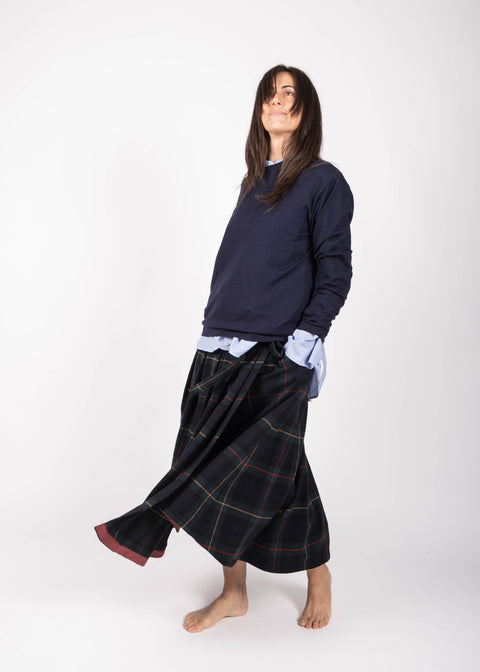 Gonna Isabella in tartan inglese