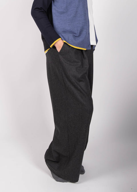 Pantalone Giovanna in gabardina di lana