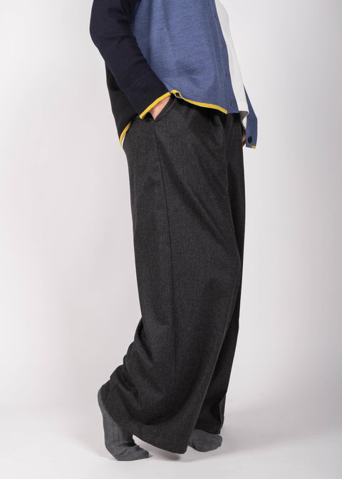 Pantalone Giovanna in gabardina di lana