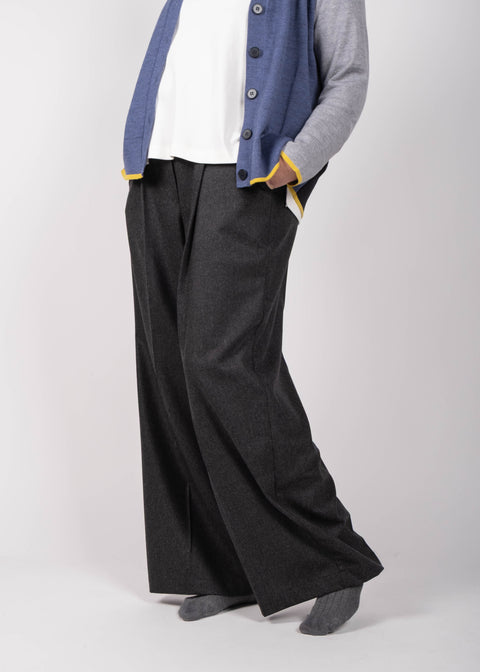 Pantalone Giovanna in gabardina di lana