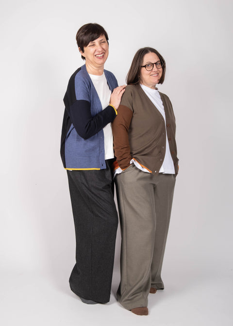 Cardigan Fabrizia in pura lana merino