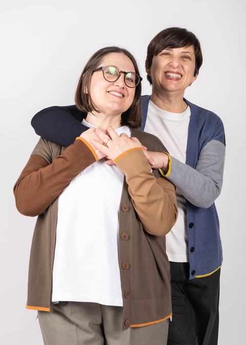 Cardigan Fabrizia in pura lana merino