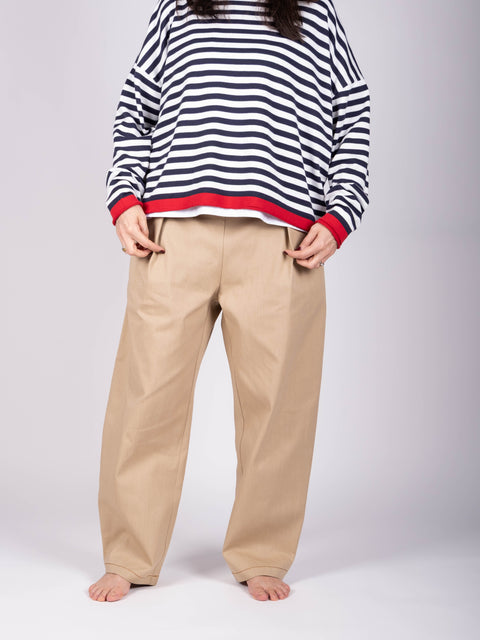 Pantalone Loto in drill di cotone