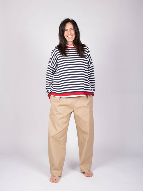 Pantalone Loto in drill di cotone