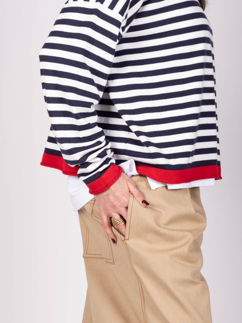 Pantalone Loto in drill di cotone