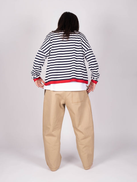 Pantalone Loto in drill di cotone