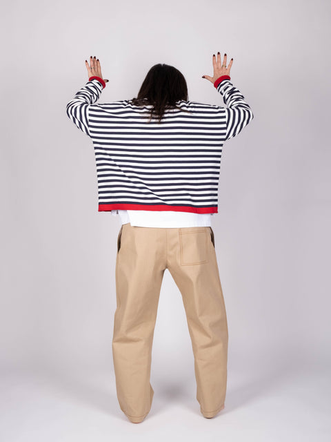 Pantalone Loto in drill di cotone