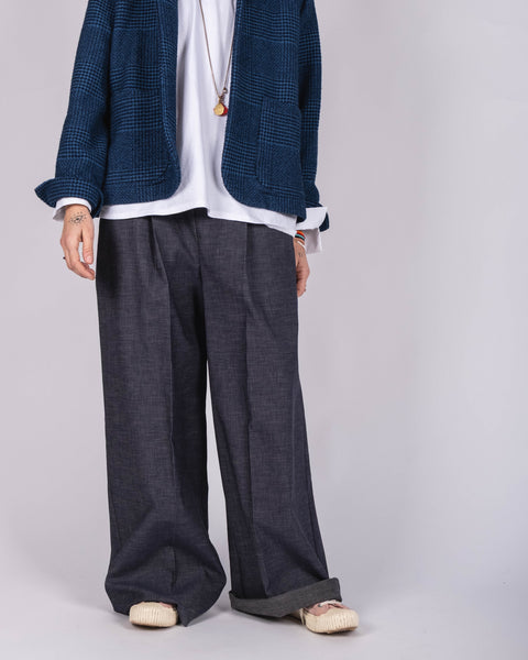 Pantalone Giovanna in cotone effetto denim