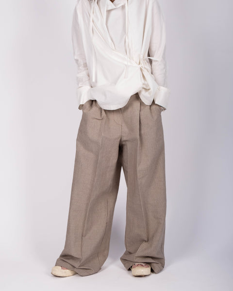 Pantalone Giovanna in lino e cotone