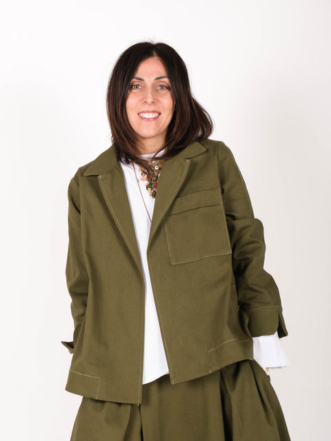 Giacca Ninetta in drill di cotone