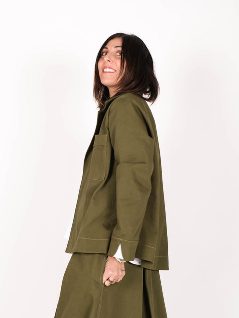 Giacca Ninetta in drill di cotone