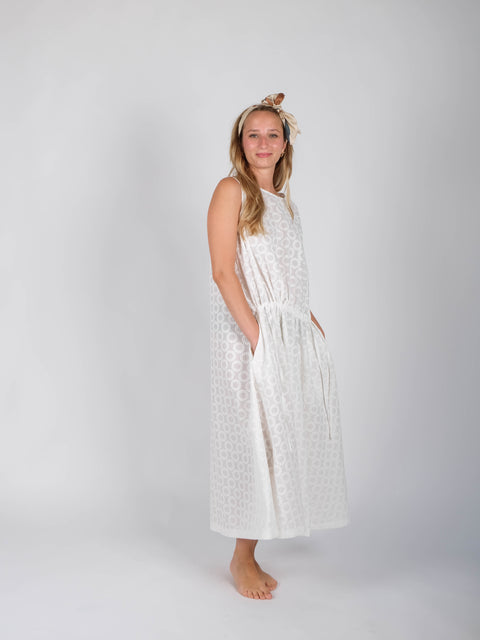 Abito Amélie in  cotone ricamato
