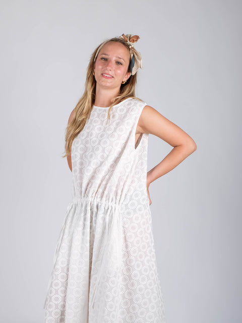 Abito Amélie in  cotone ricamato