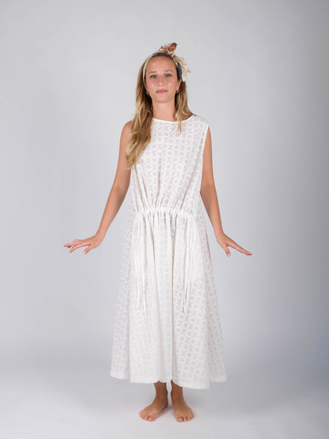 Abito Amélie in  cotone ricamato