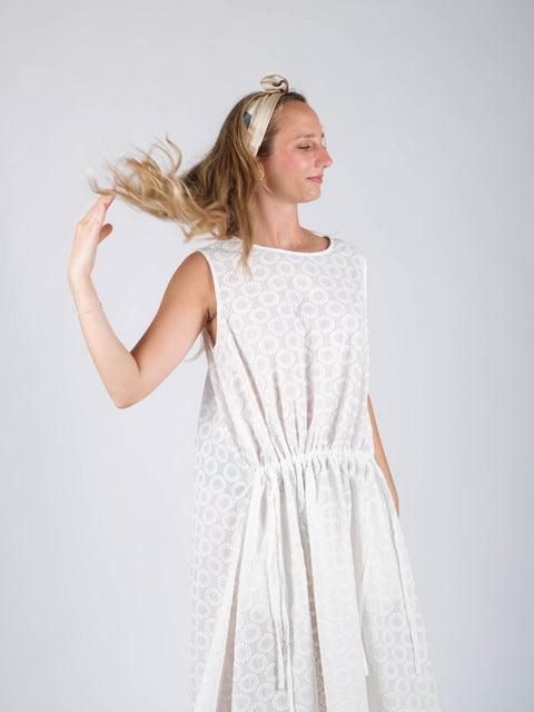 Abito Amélie in  cotone ricamato