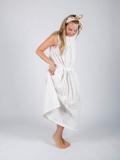 Abito Amélie in  cotone ricamato
