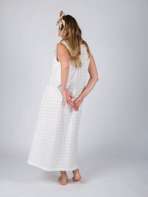 Abito Amélie in  cotone ricamato