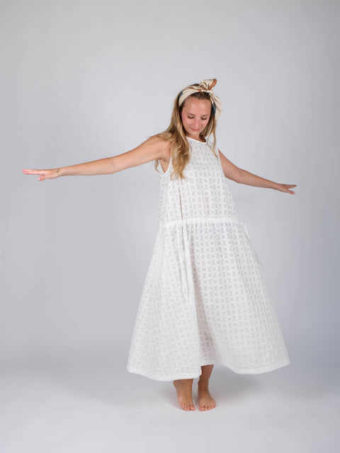 Abito Amélie in  cotone ricamato