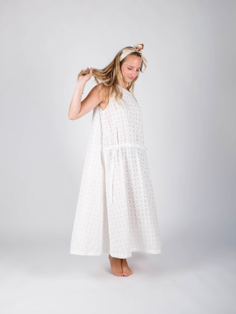 Abito Amélie in  cotone ricamato