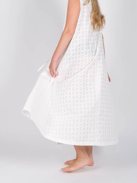 Abito Amélie in  cotone ricamato