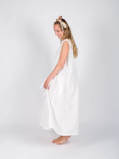 Abito Amélie in  cotone ricamato