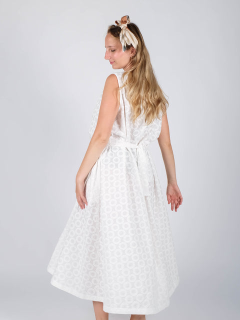 Abito Amélie in  cotone ricamato