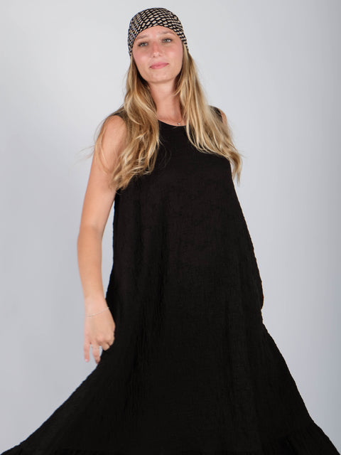 Abito Mimì in jacquard russell di cotone organico