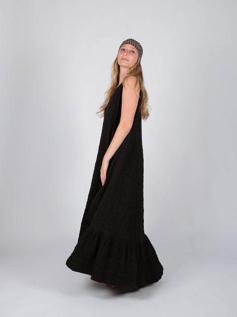 Abito Mimì in jacquard russell di cotone organico