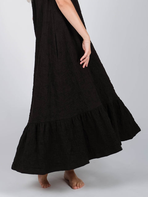 Abito Mimì in jacquard russell di cotone organico