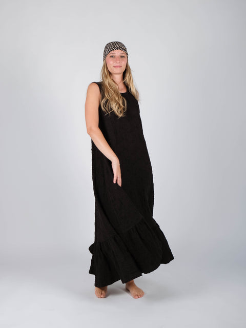 Abito Mimì in jacquard russell di cotone organico