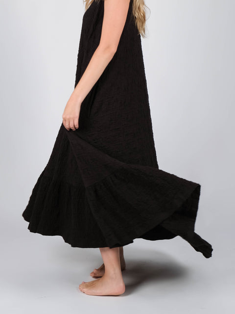 Abito Mimì in jacquard russell di cotone organico