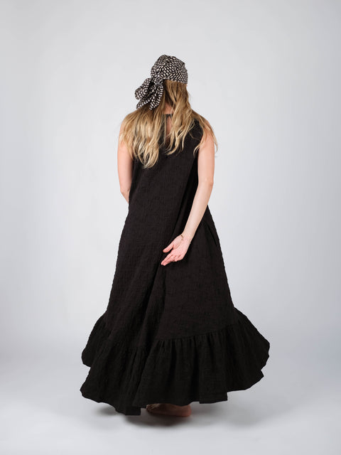 Abito Mimì in jacquard russell di cotone organico