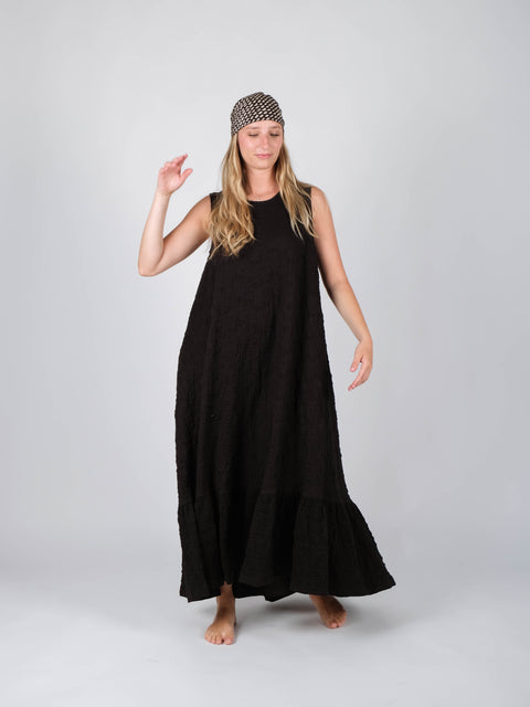 Abito Mimì in jacquard russell di cotone organico